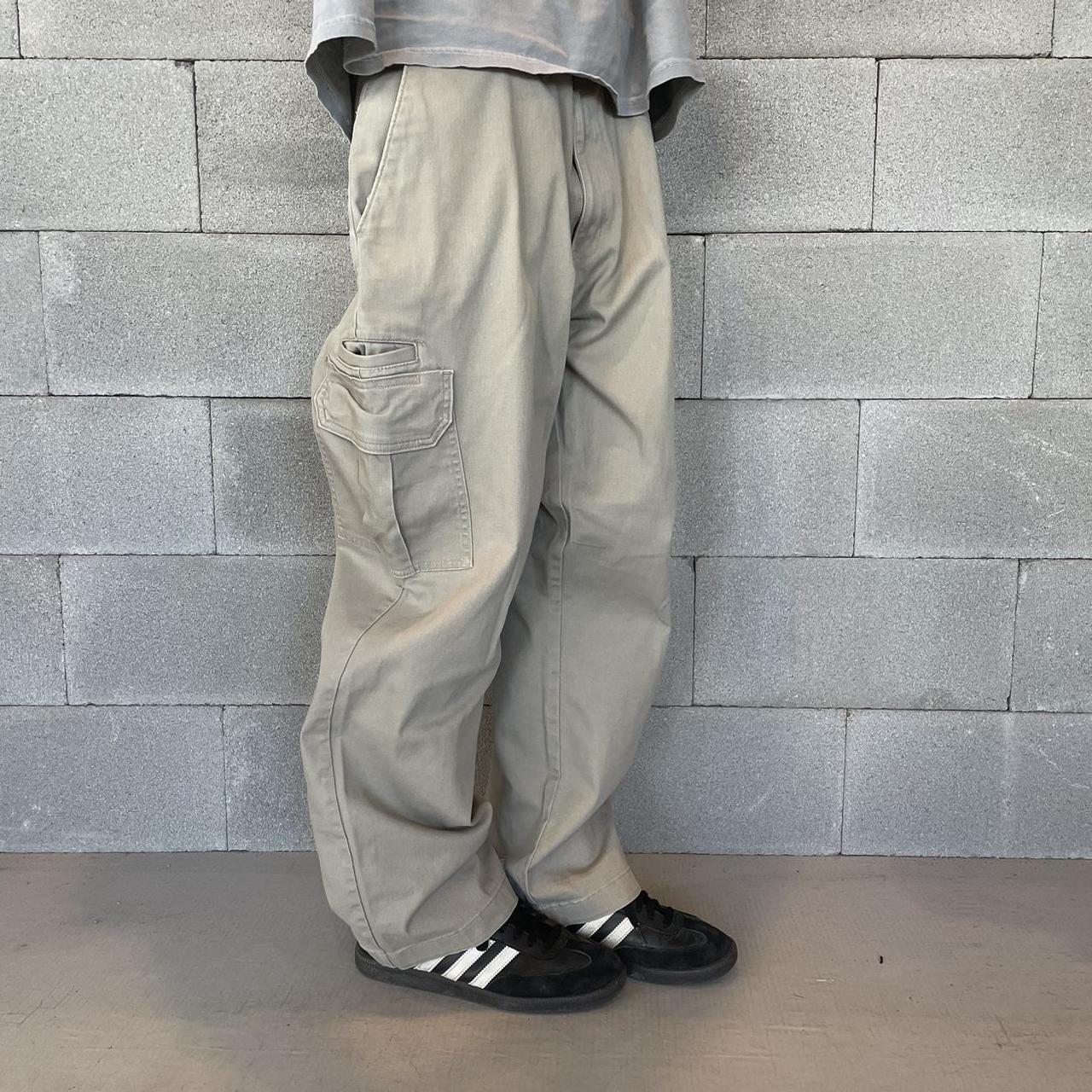 baggy-tan-dickies-cargo-pants-great-condition-depop