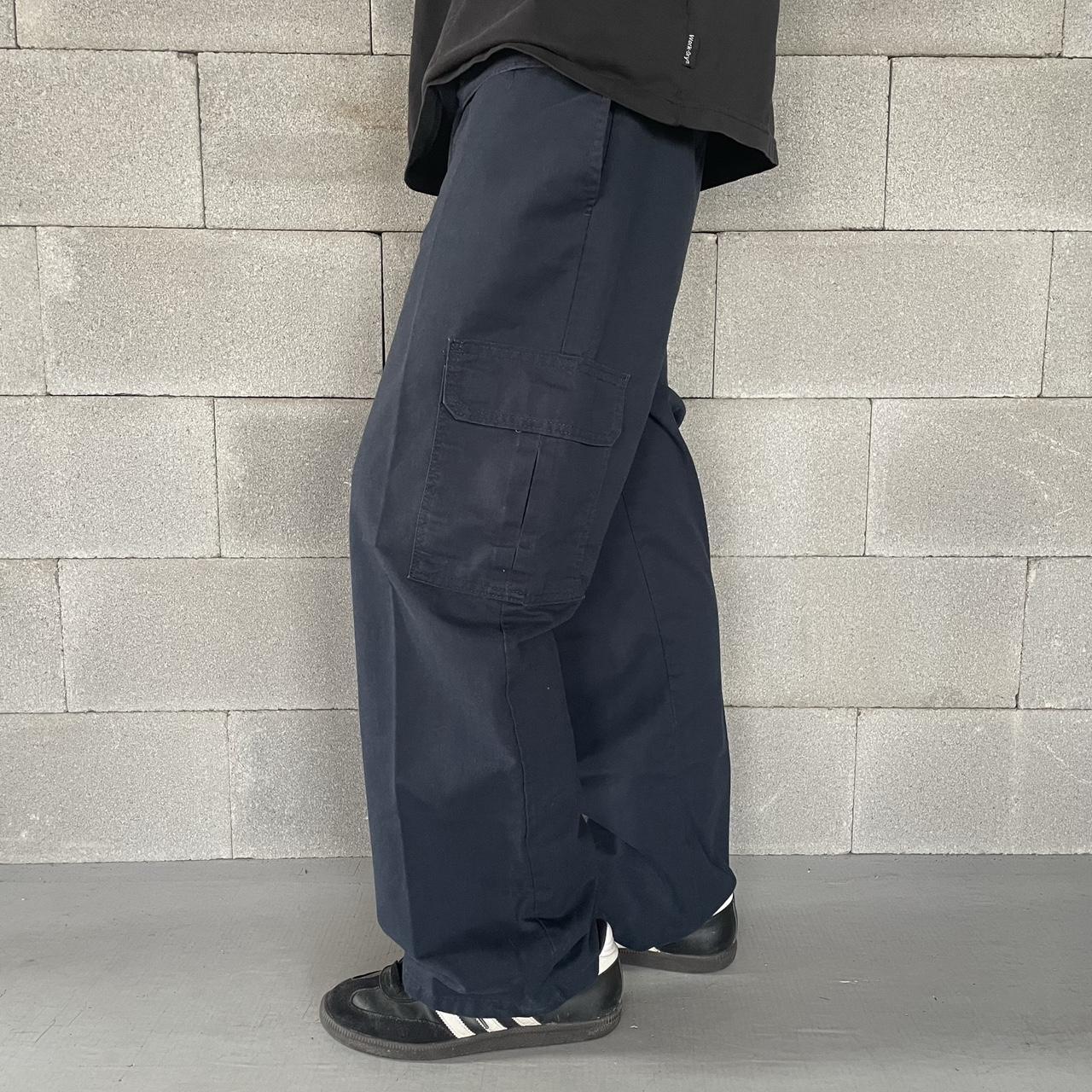 Baggy Navy Dickies Cargo Pants Great Condition,... Depop