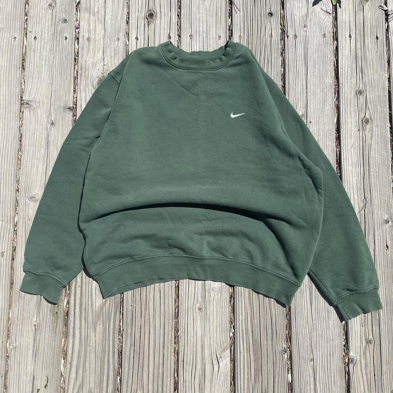 mens green nike crewneck