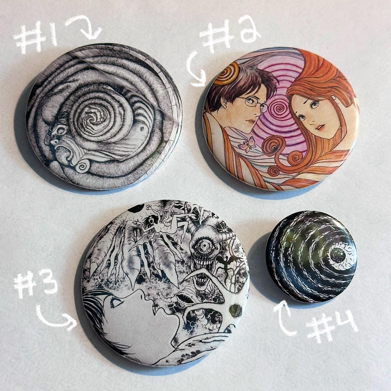 Uzumaki Junji Ito pins!! Please msg before... - Depop