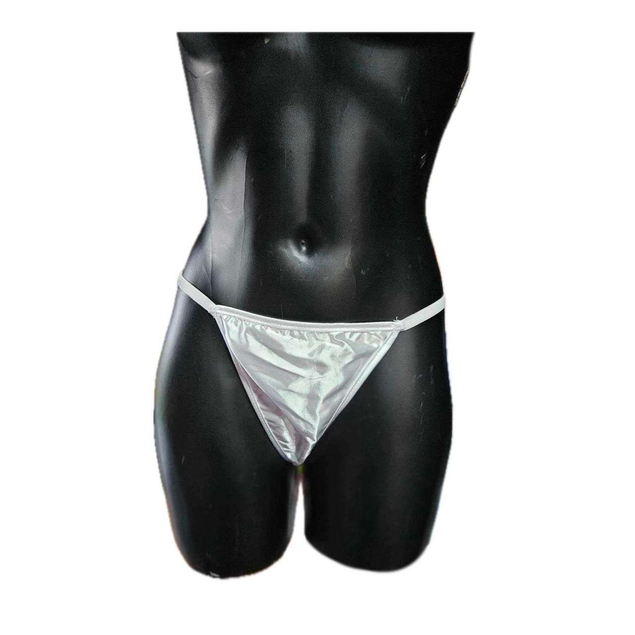 White Satin Thong White satin thong. Size 