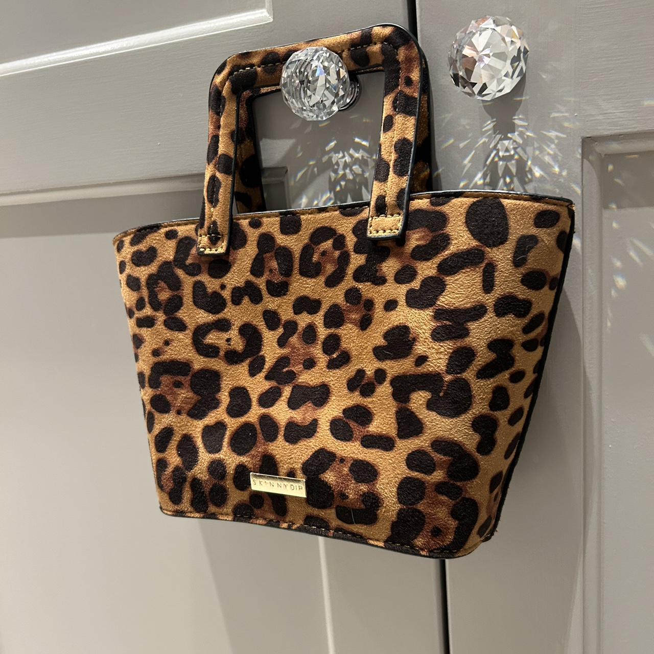 Skinnydip leopard print bag on sale