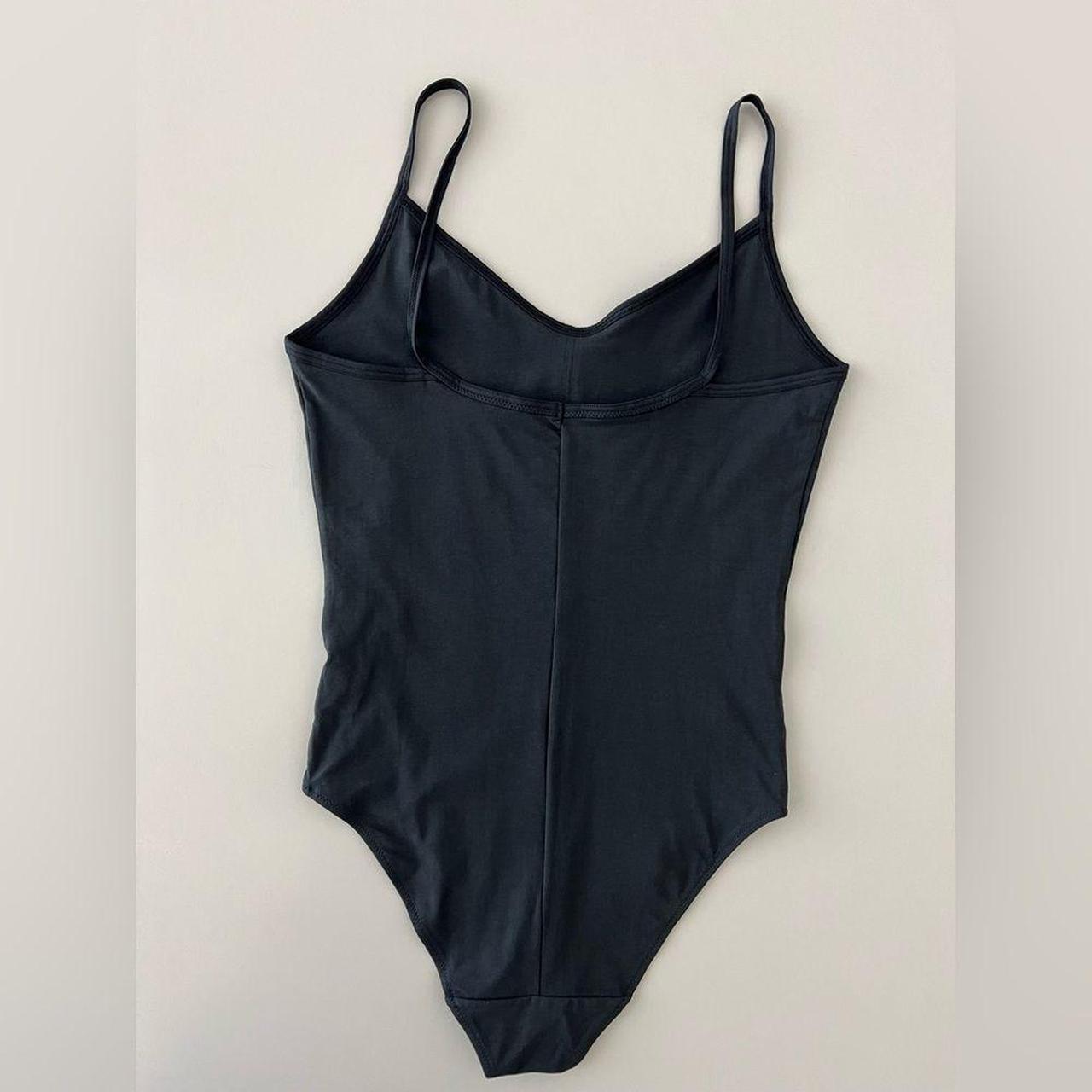 NWOT Everlane The Cami Bikini Cut Bodysuit in Black - Depop