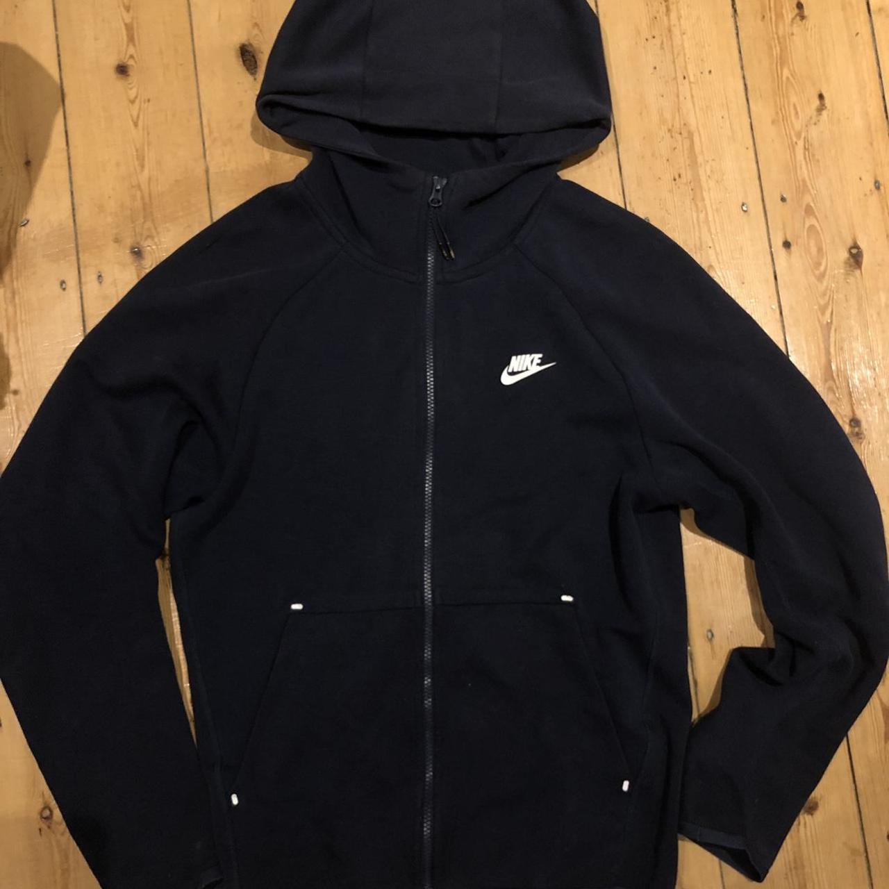 Navy blue Nike tech fleece hoodie Size small mens... - Depop