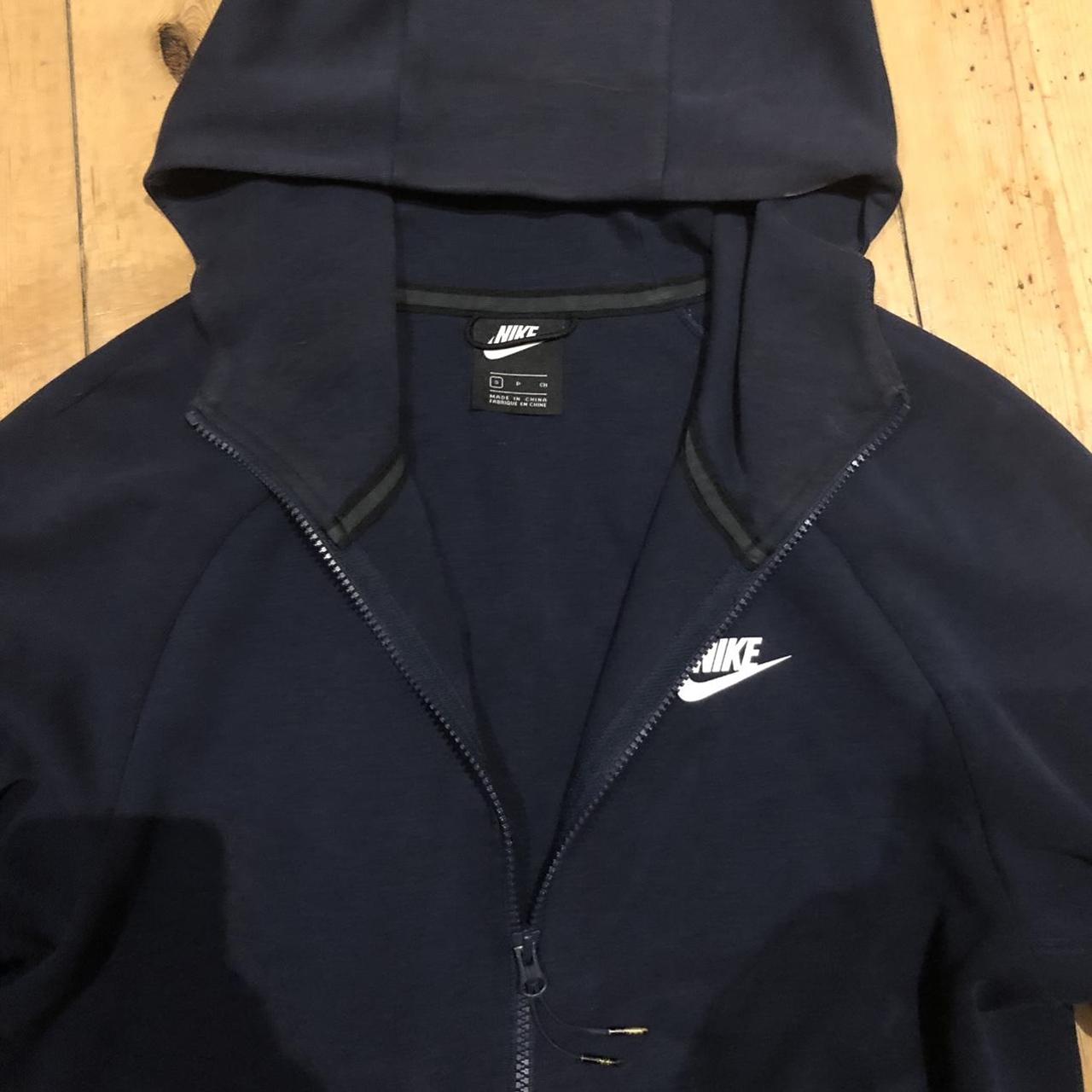 Navy blue Nike tech fleece hoodie Size small mens... - Depop