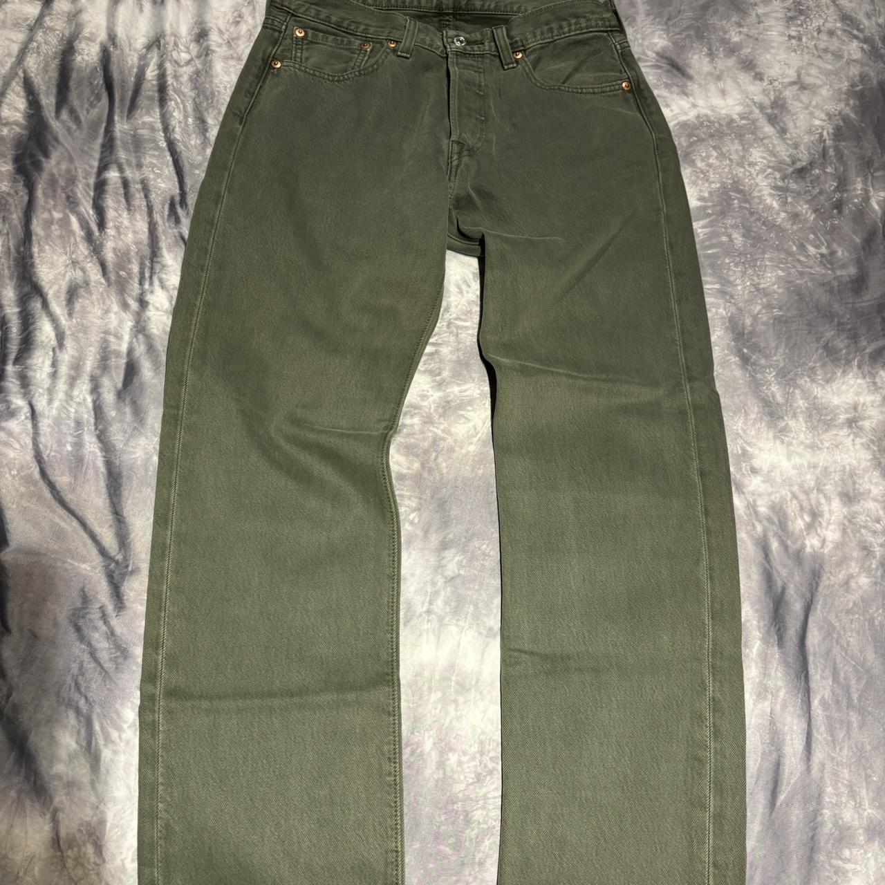 Dark green hot sale levis 501