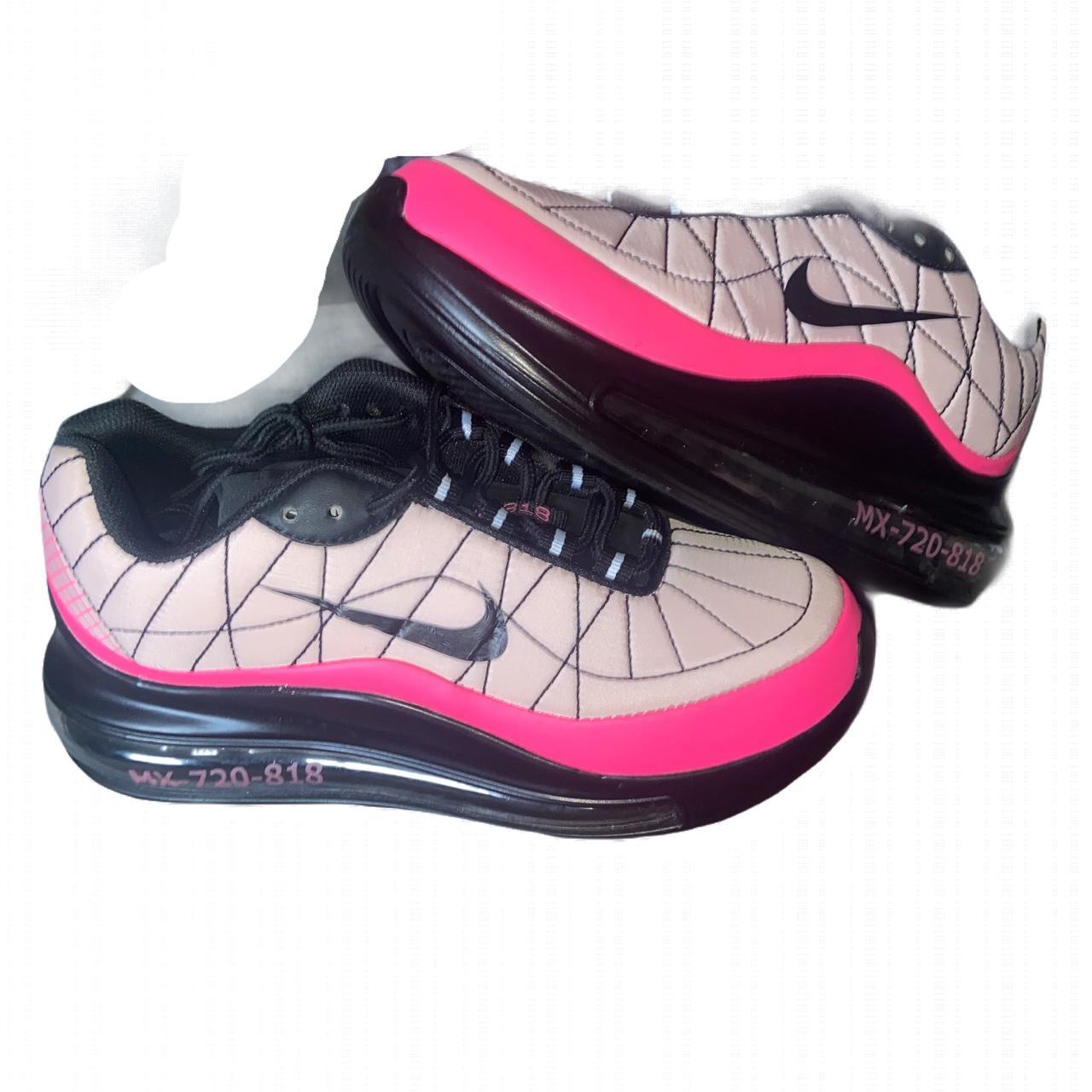 Nike black and pink air max 720 trainers hotsell