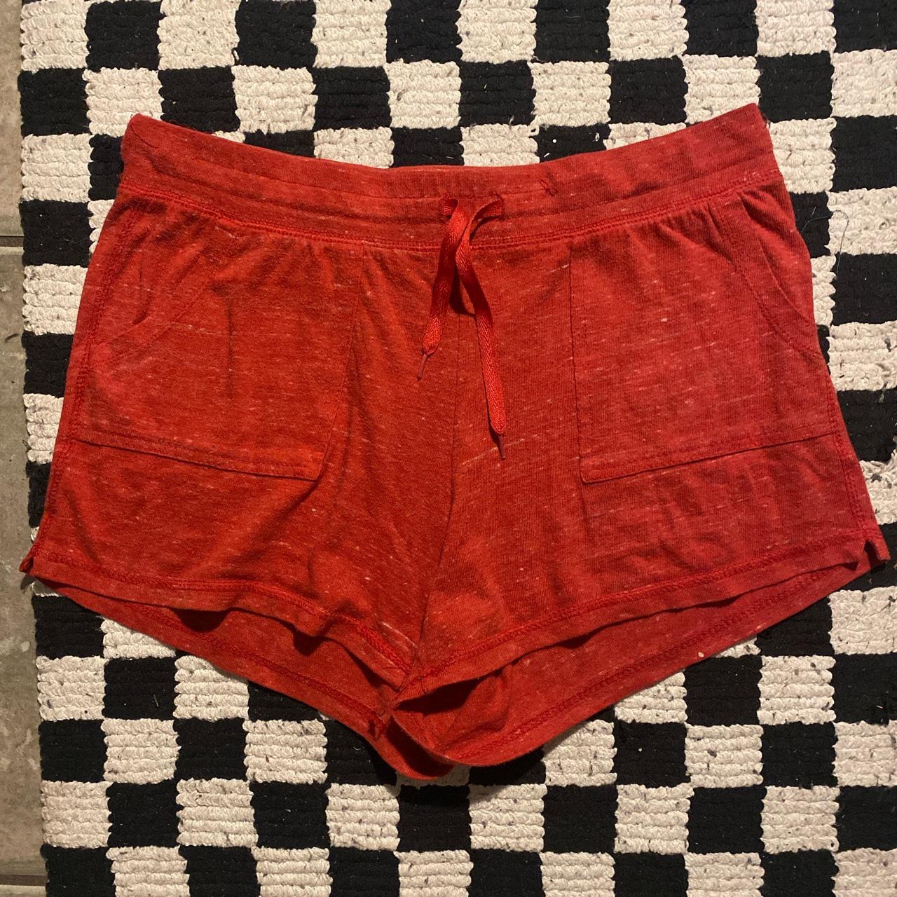 Blood Orange drawstring gym shorts 🍊 Size Medium... Depop