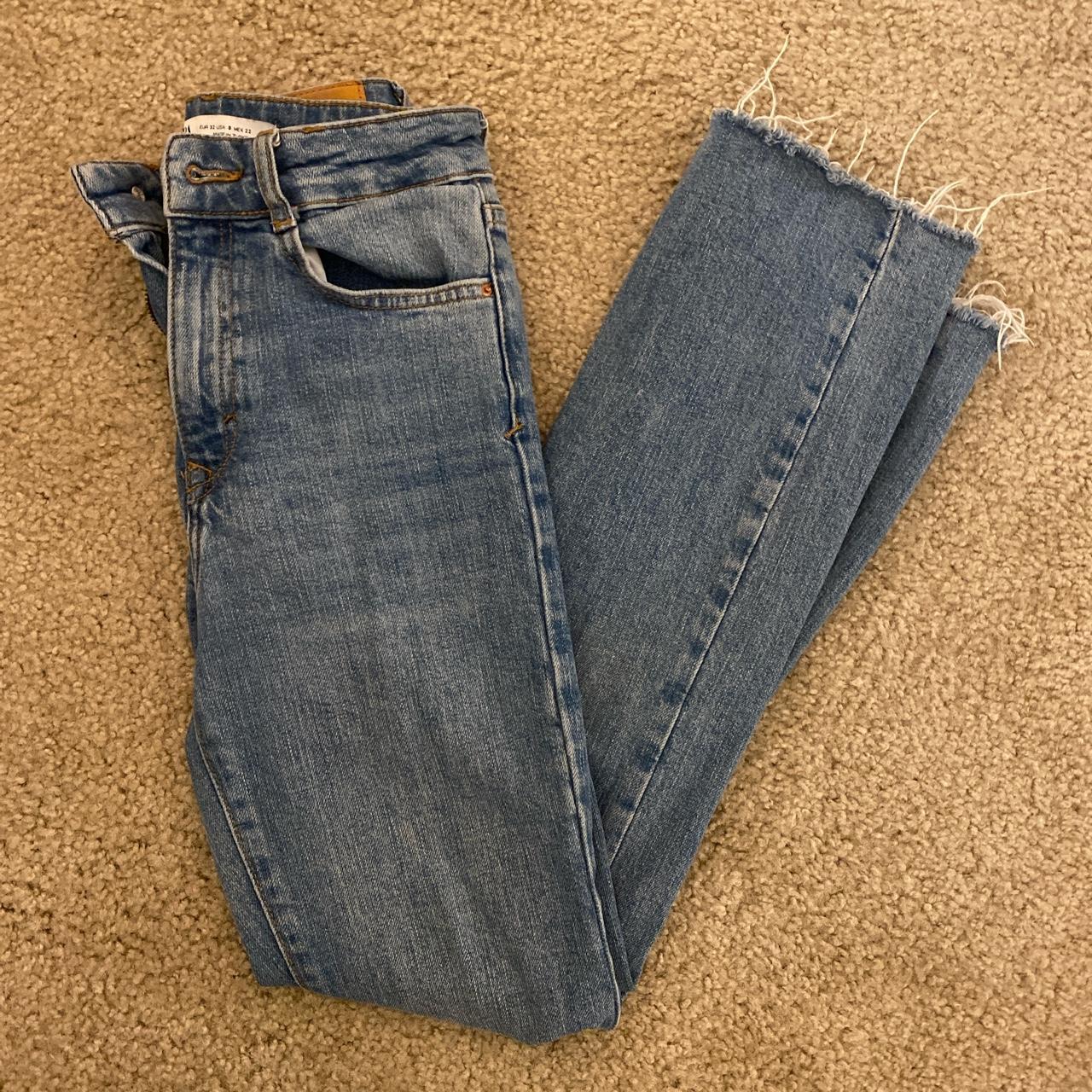 Zara ankle length strait leg jeans Depop