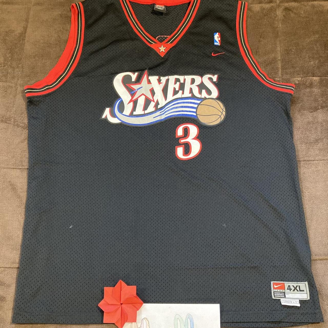 Vintage Allen Iverson Philadelphia Sixers Nike Jersey offers NBA White Men’s Size 4XL.