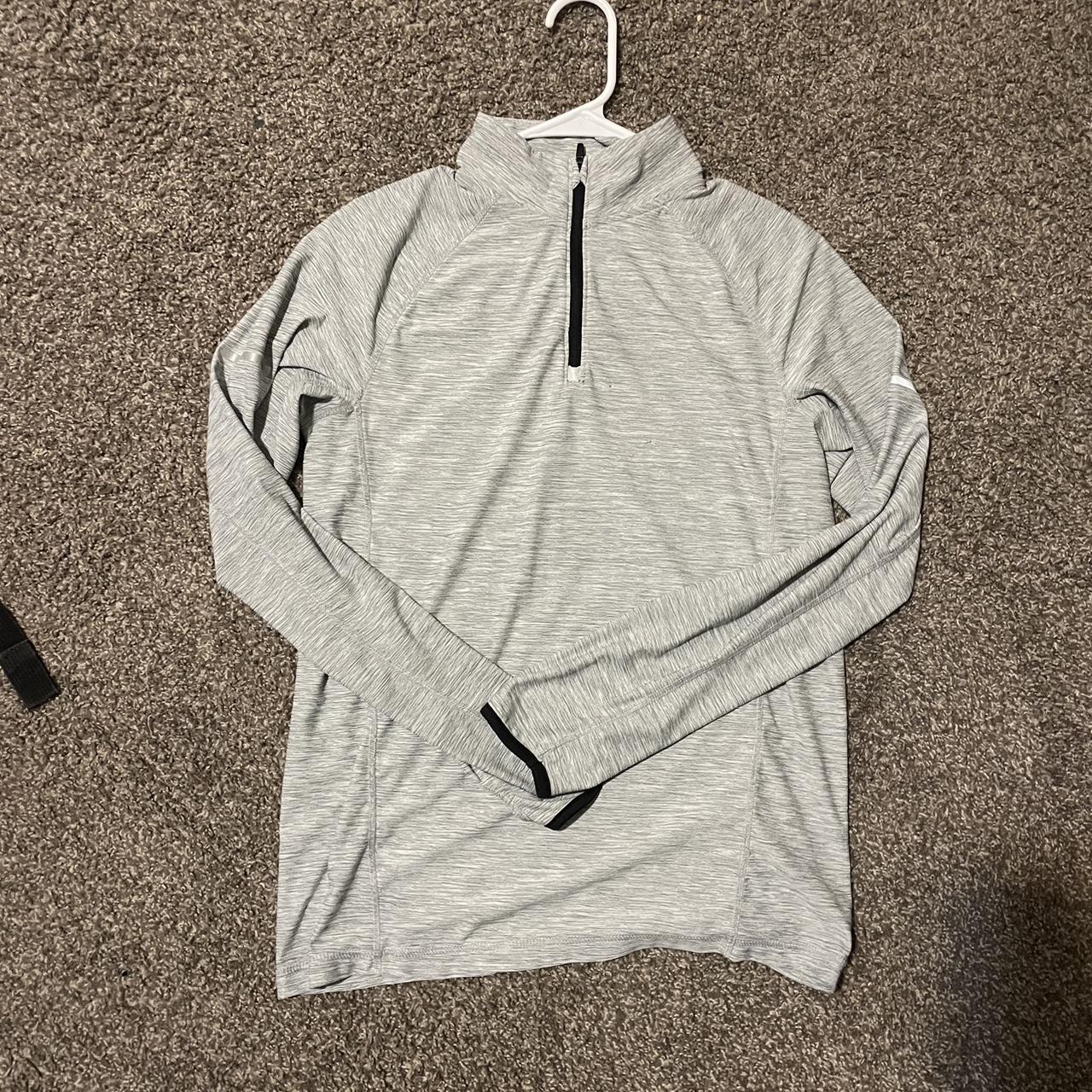 Light grey athletic jacket - Depop