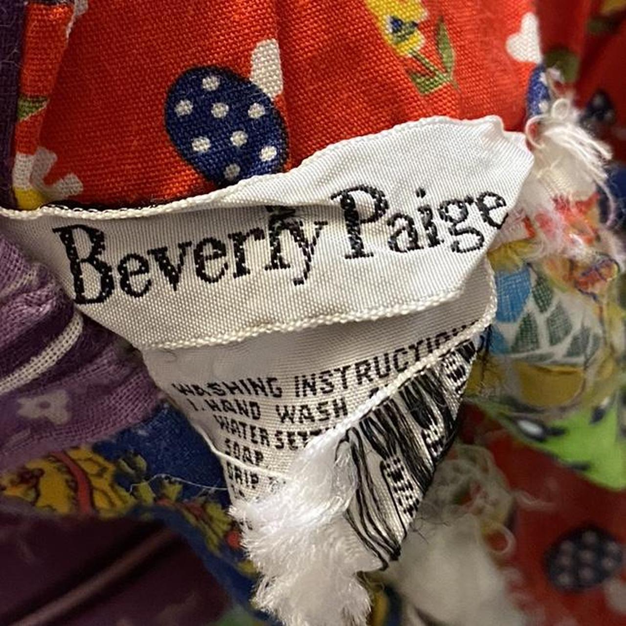 Vintage Beverly Paige mushroom floral patchwork... - Depop