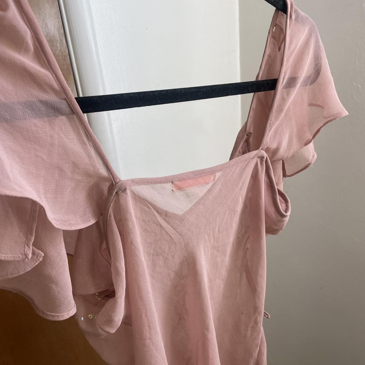Forever 21 Women's Pink Blouse (5)