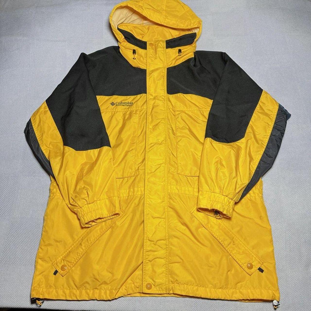 Columbia Sportswear West Ridge Black Yellow Zip. Depop