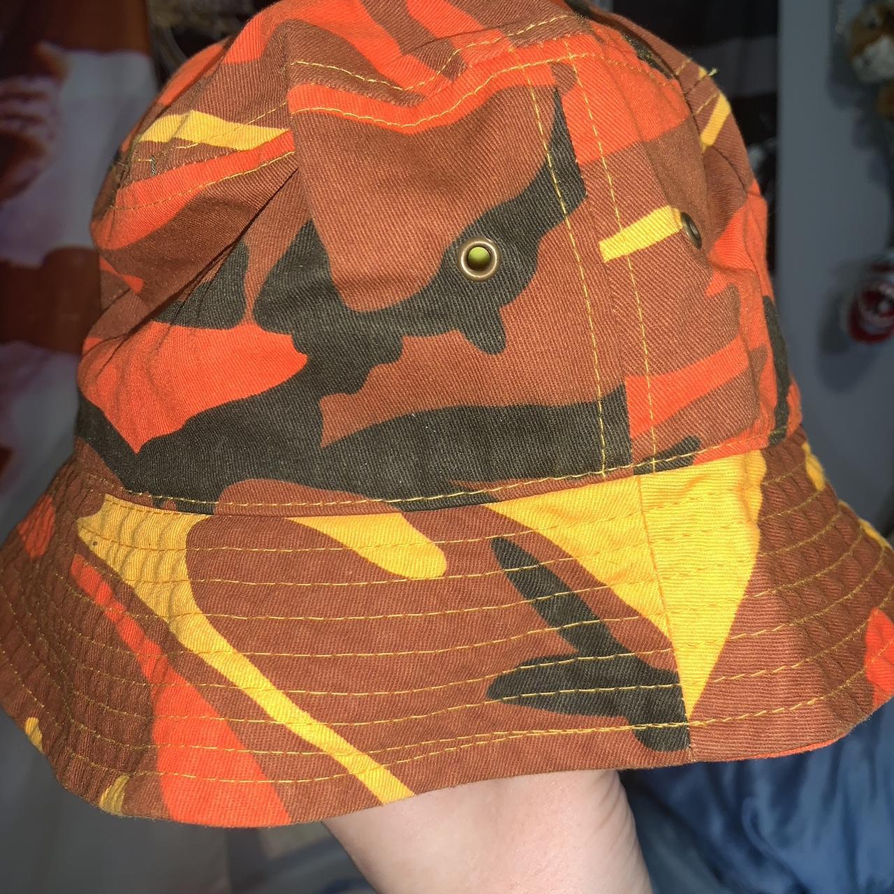 Orange camo bucket hat outlet