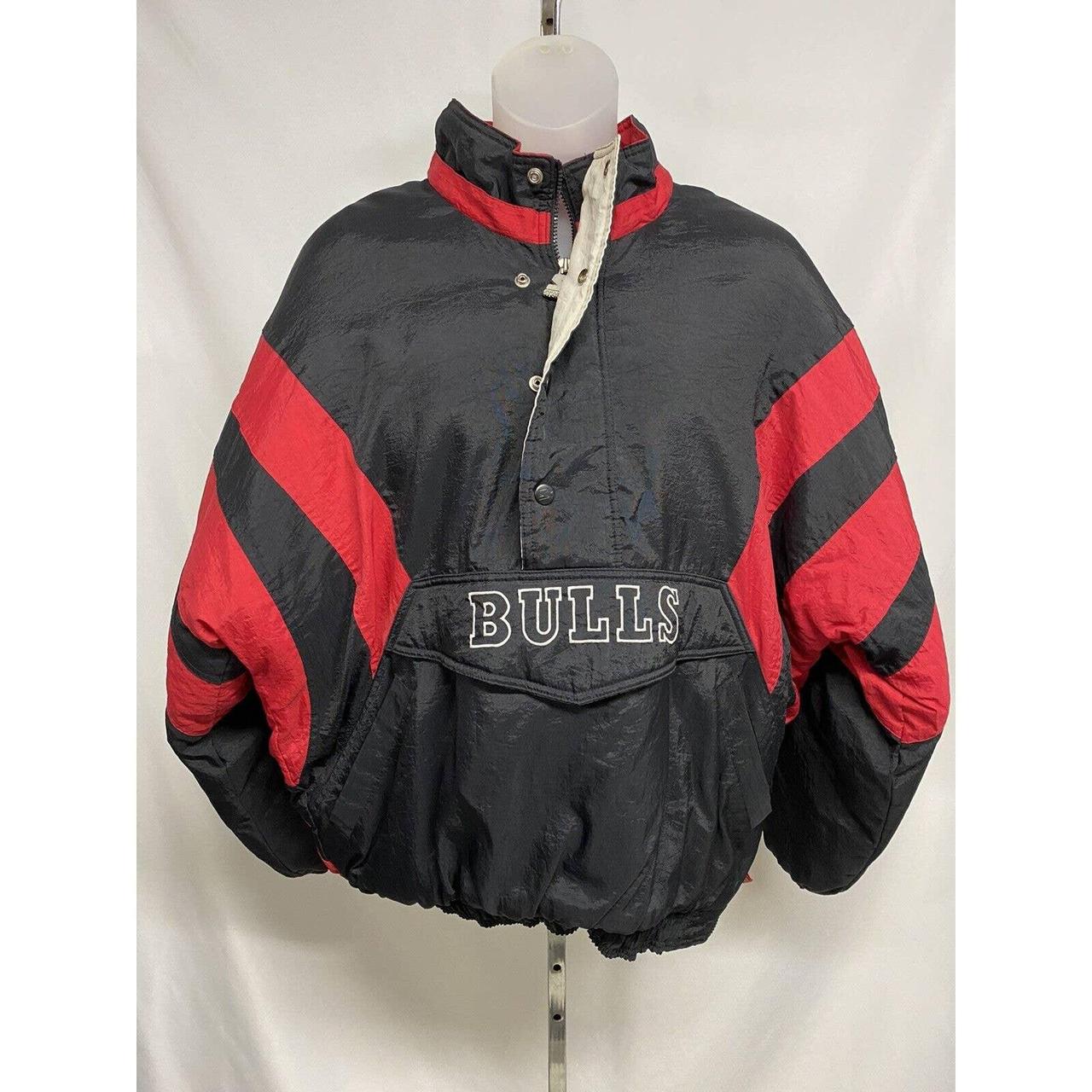 Vintage Starter Chicago Bulls pullover jacket. Size - Depop
