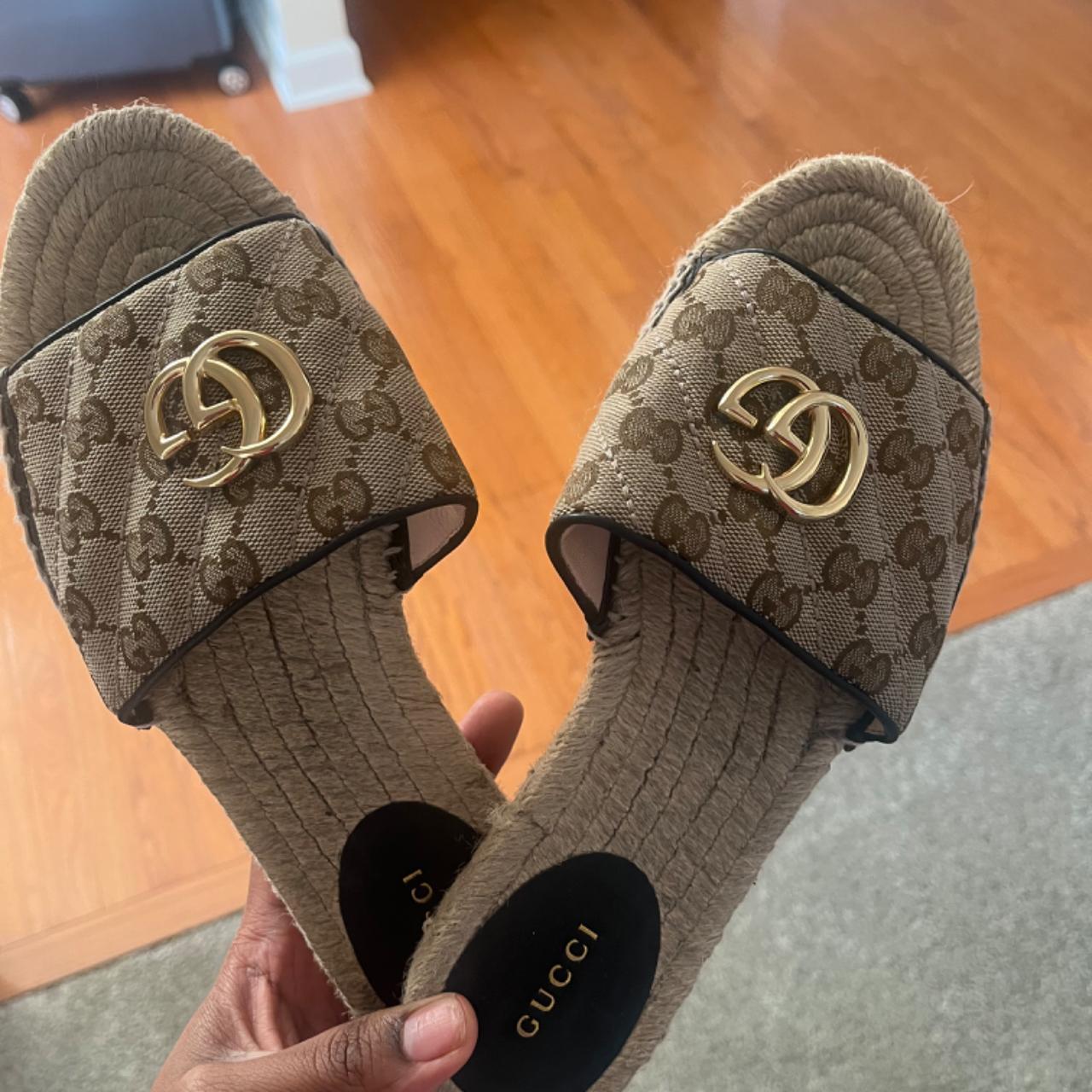GUCCI sandals SIZE 39. Used but in good condition - Depop