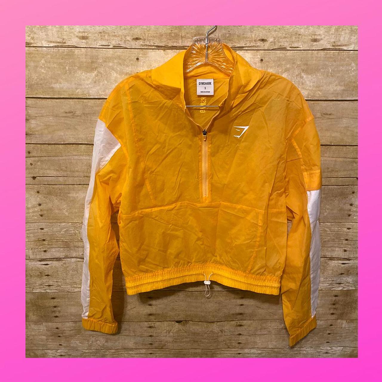 Orange Gymshark SPEED EVOLVE WINDBREAKER lightweight jacket