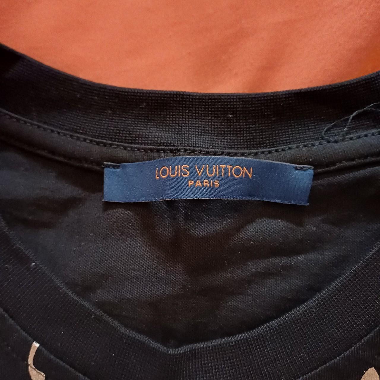 All-over branding Louis Vuitton tshirt Open to - Depop