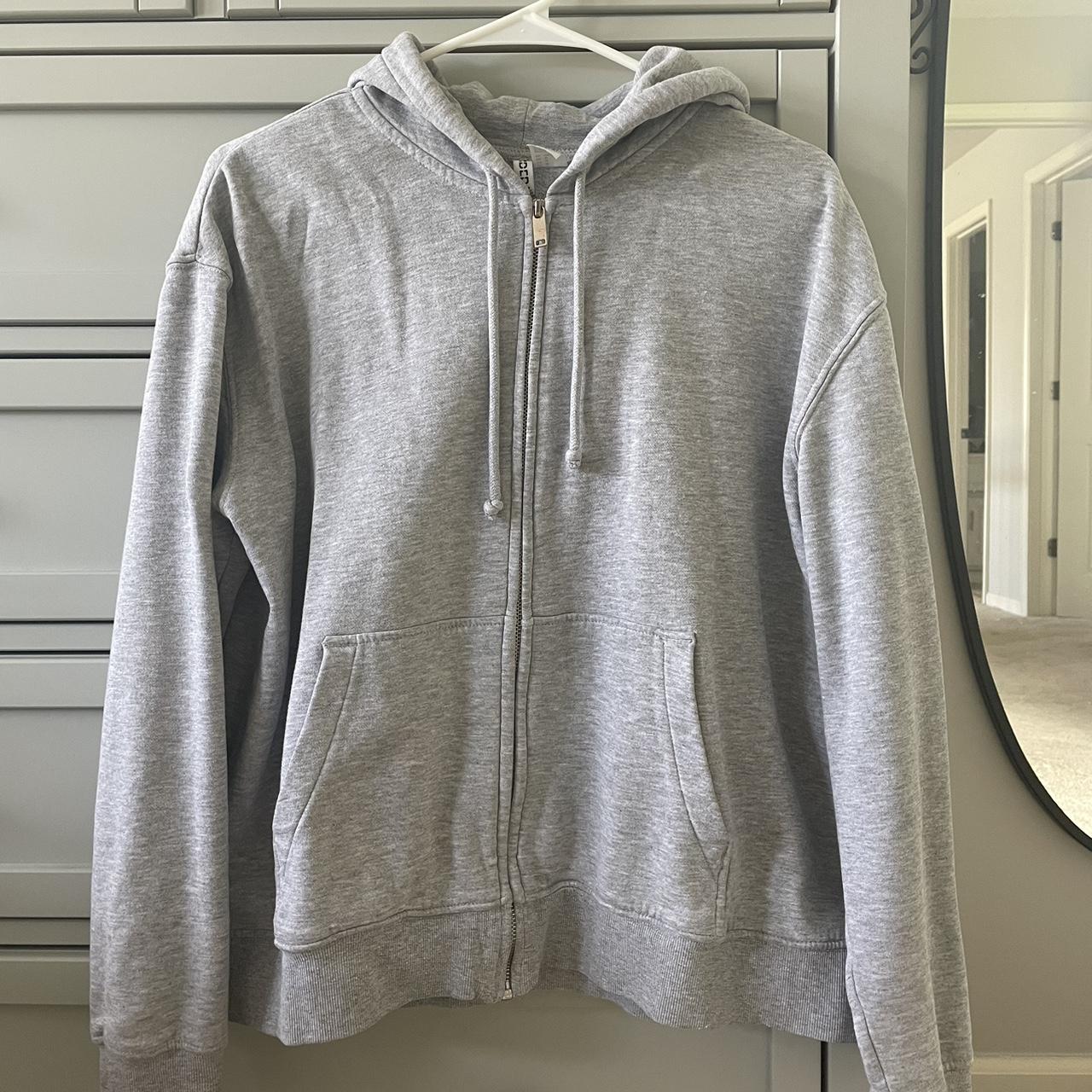 H&M Women's Grey Hoodie | Depop