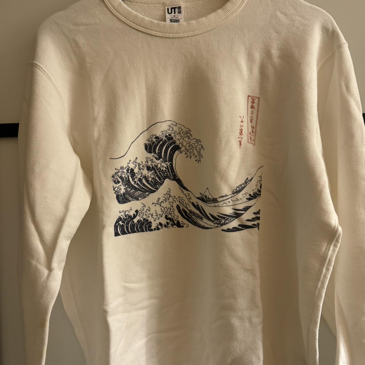 Hokusai blue shops sweatshirt