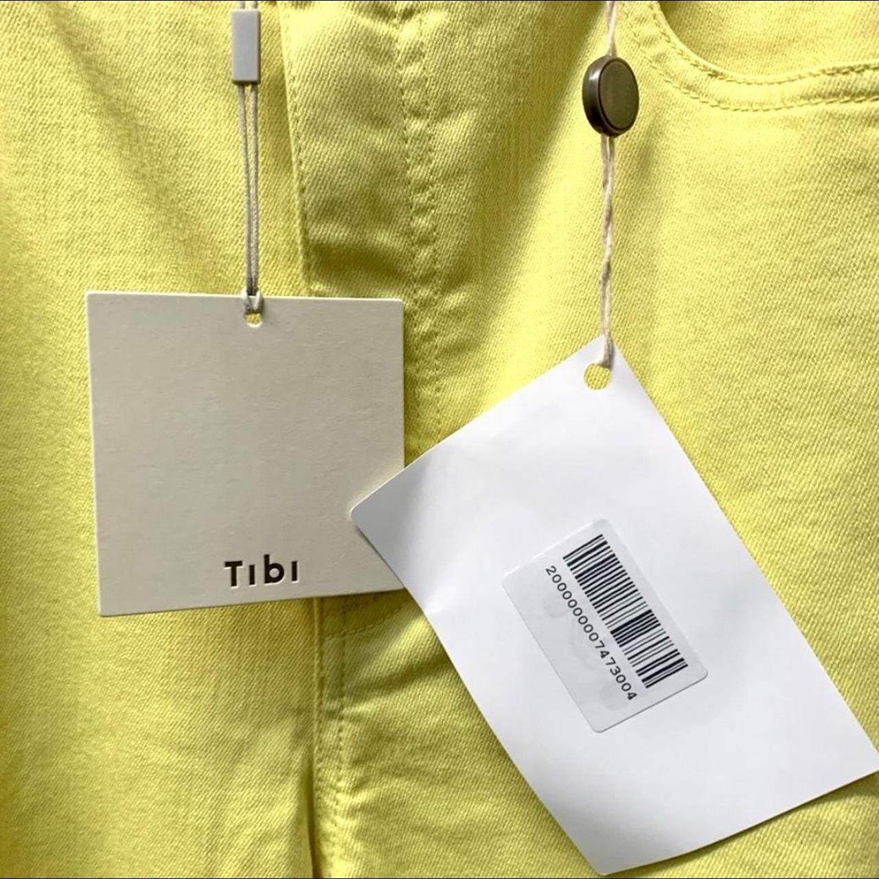 Tibi Women's Yellow and Cream Jeans (3)