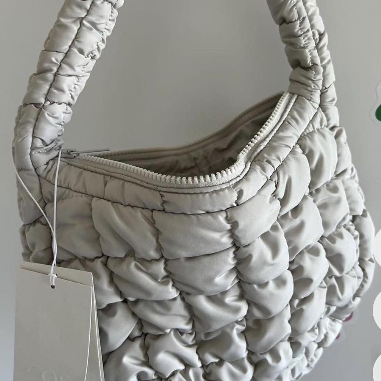 COS Women's Grey and White Bag