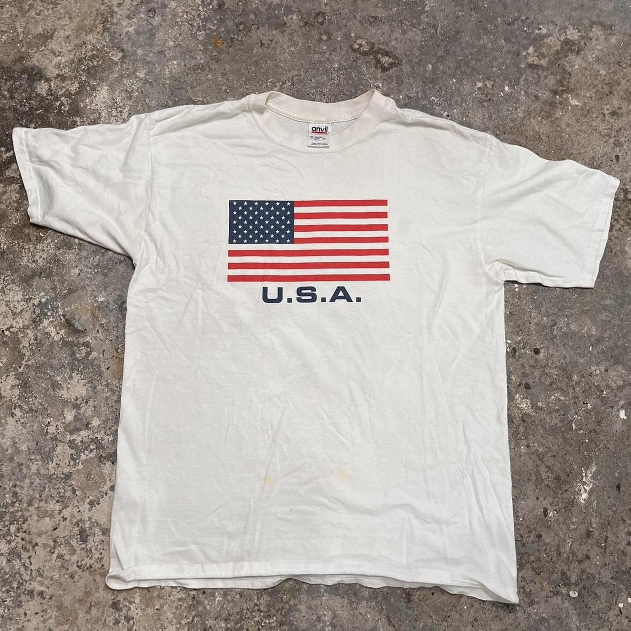 Vintage U.S.A T-shirt (L) - Depop