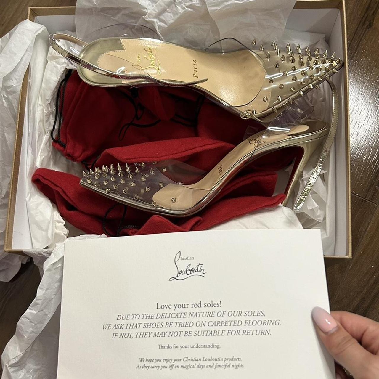 Christian Louboutin Spikko 100 Studded Depop