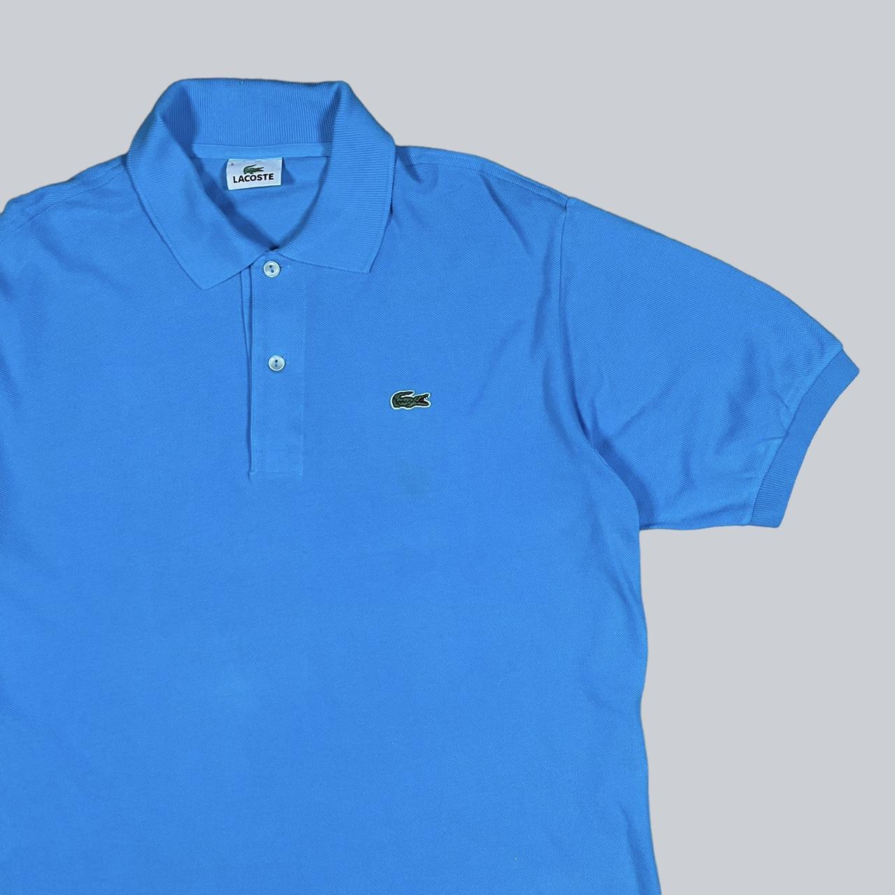 Lacoste Polo Shirt in blue Recommended Size Large... - Depop