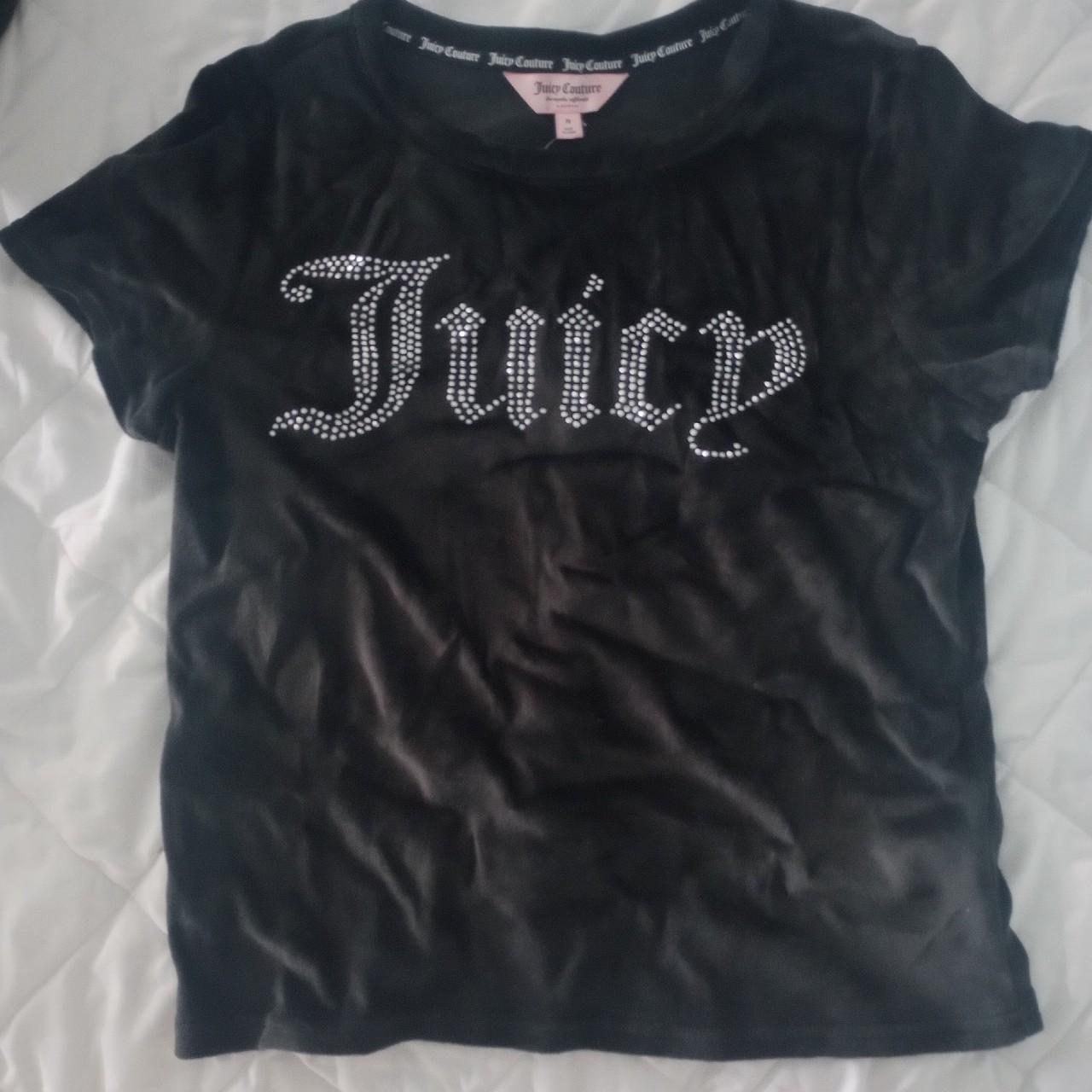 velour juicy couture top - Depop