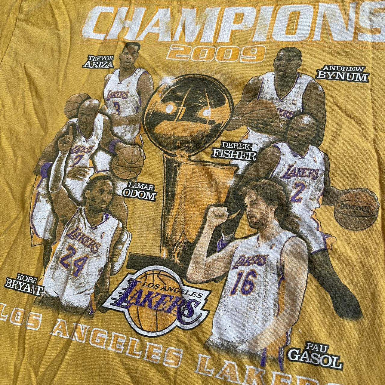 RARE Kobe NBA Champs 2009 Finals MVP Adidas outlets - XL - vintage style caricature