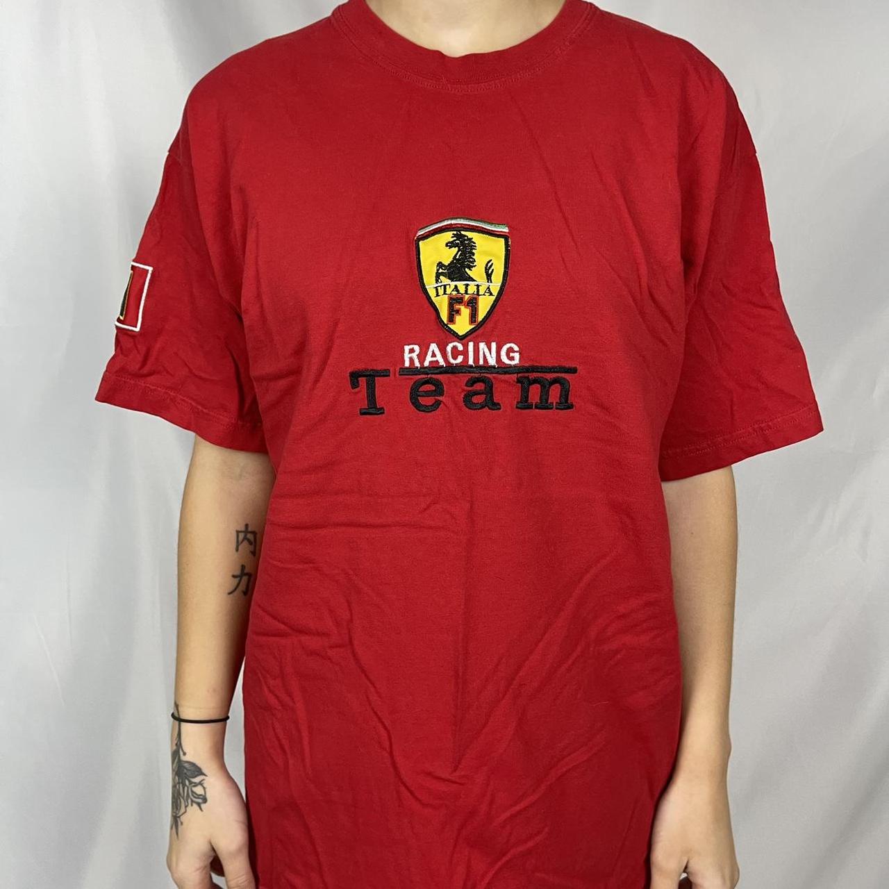 Ferrari Men's Red and Yellow T-shirt (2)
