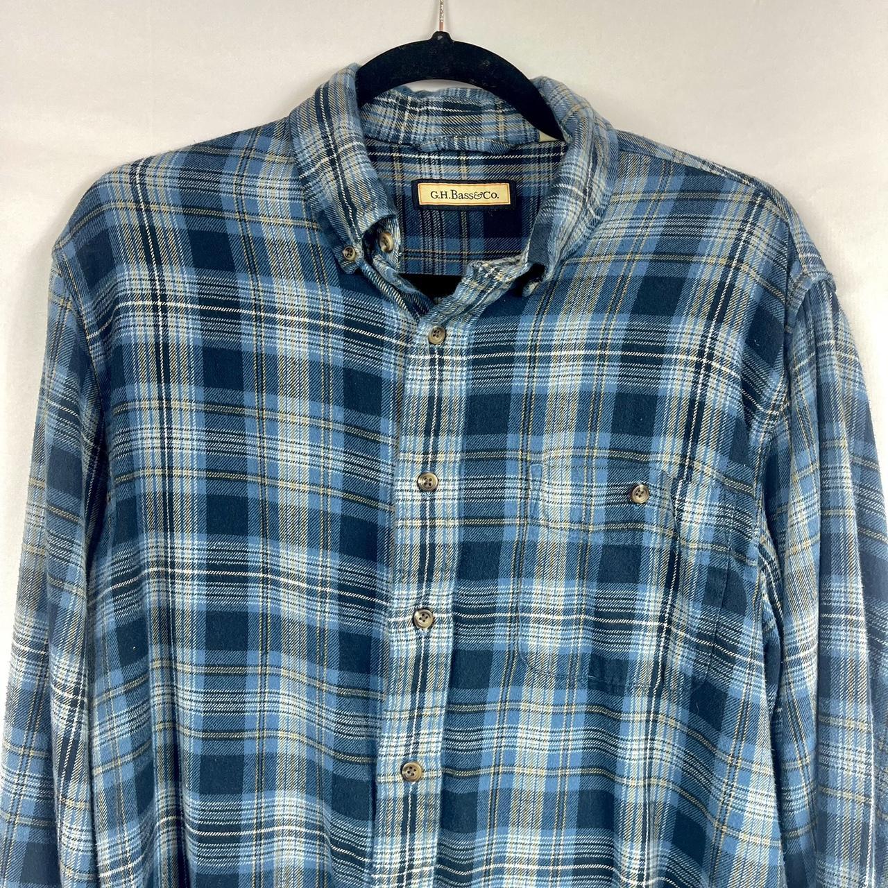 G.H. Bass & Co., Shirts, G H Bass Co Flannel Mens Shirt Medium