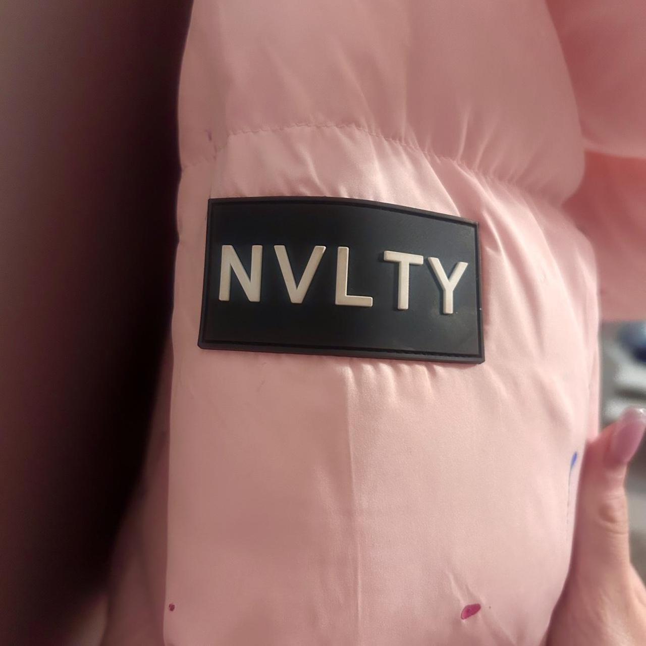 Pink Cropped NVLTY Coat Hardly Worn - Depop