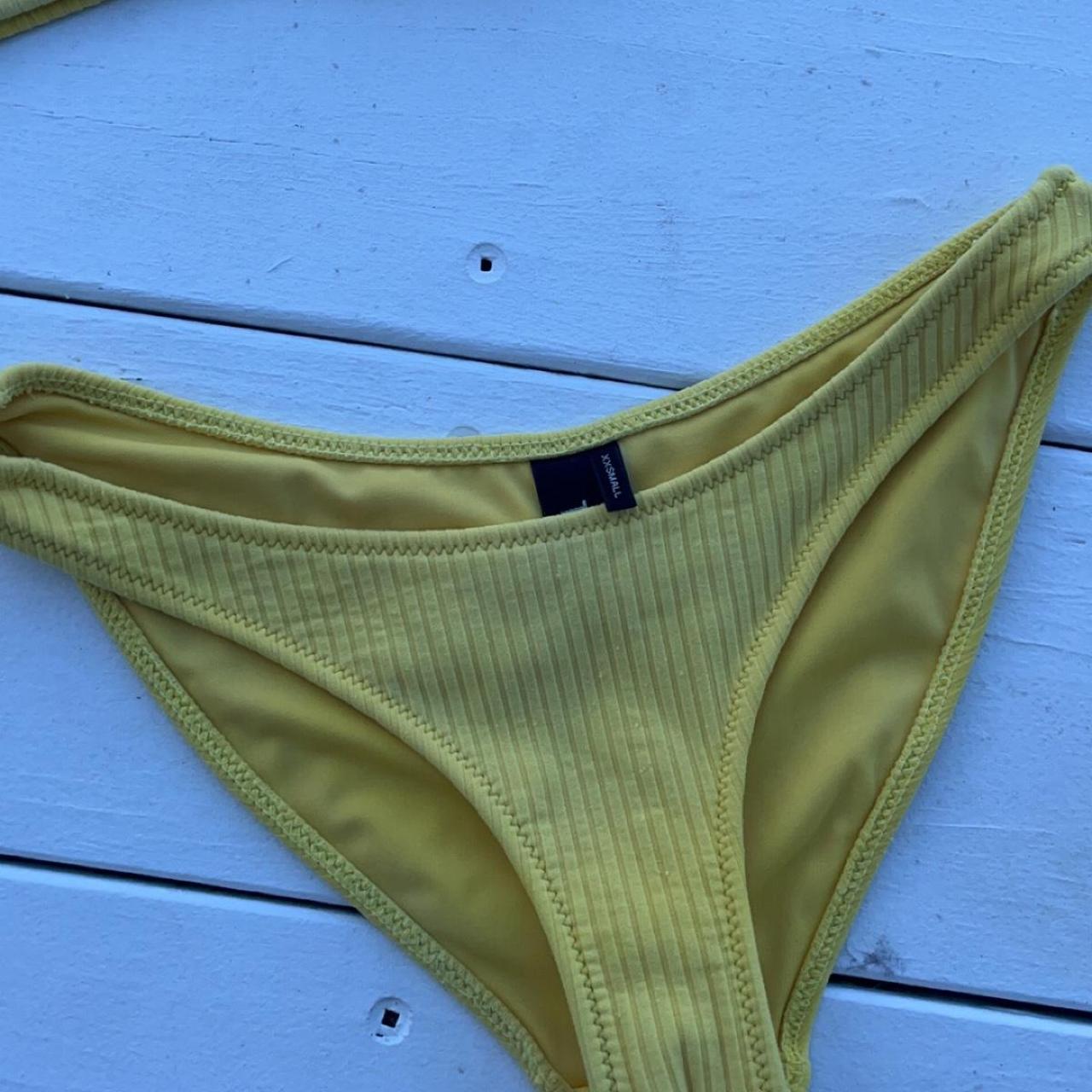 Selling Yellow Strapless Triangl Bikini Dont Sell Depop 