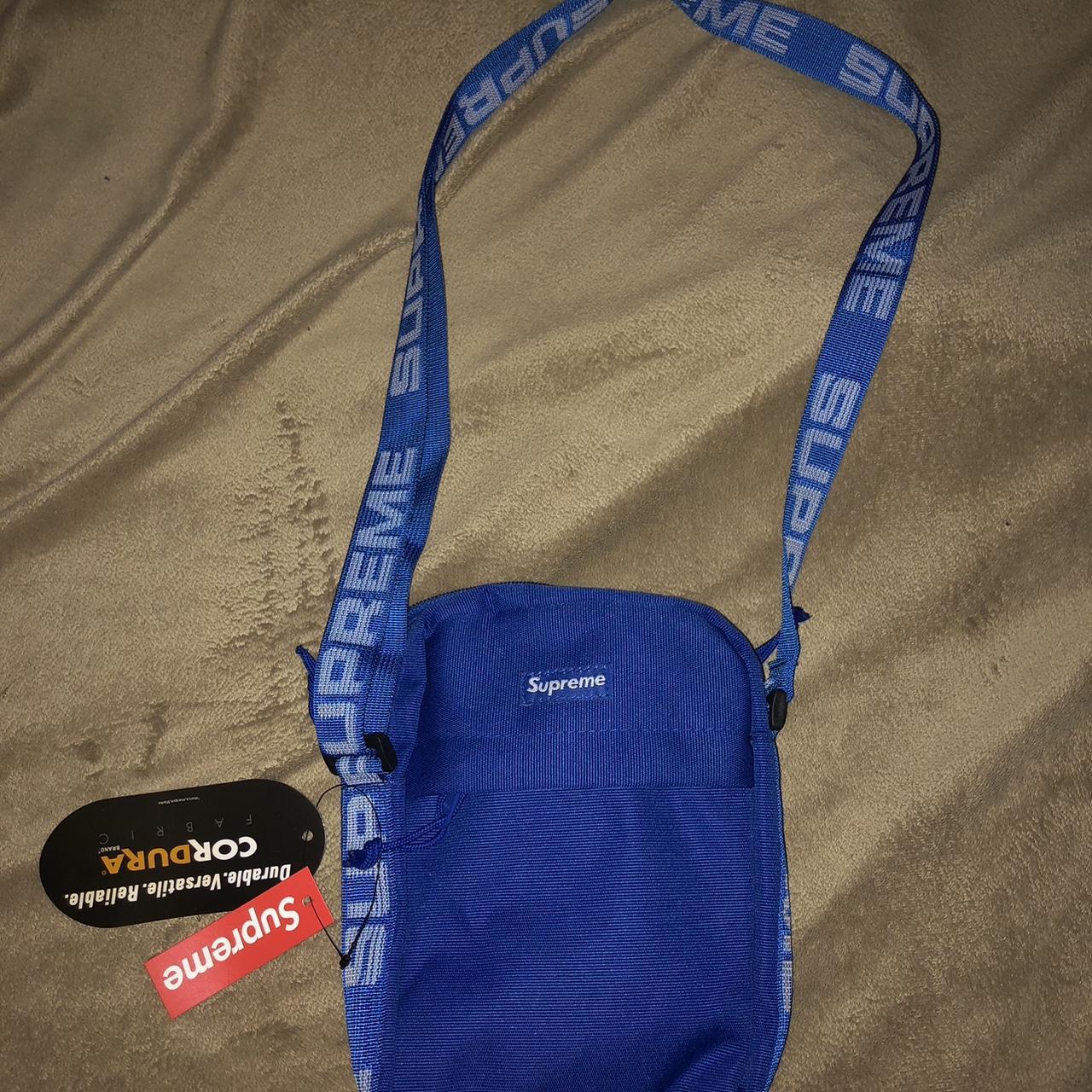 Supreme shoulder bag blue! SS18 brand new supreme... Depop