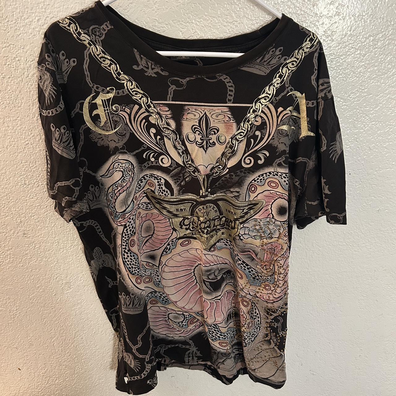 Christian audigier tshirt #christian #audigier... - Depop