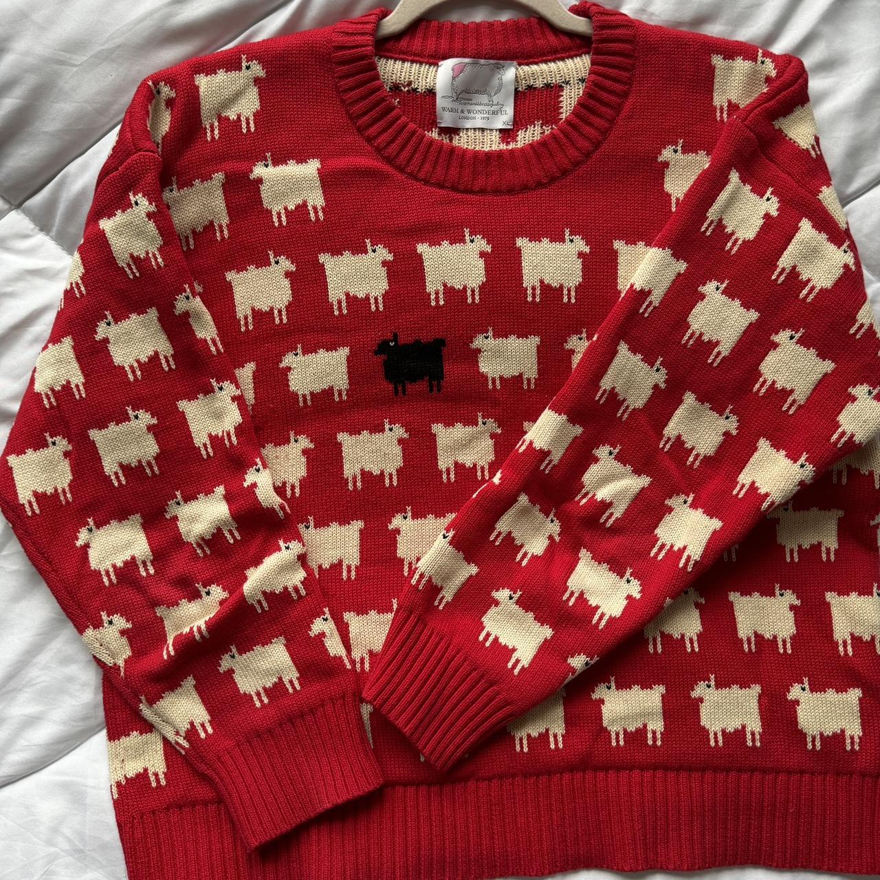Warm & Wonderful Women's Fitted Diana Edition Cotton Sheep Sweater