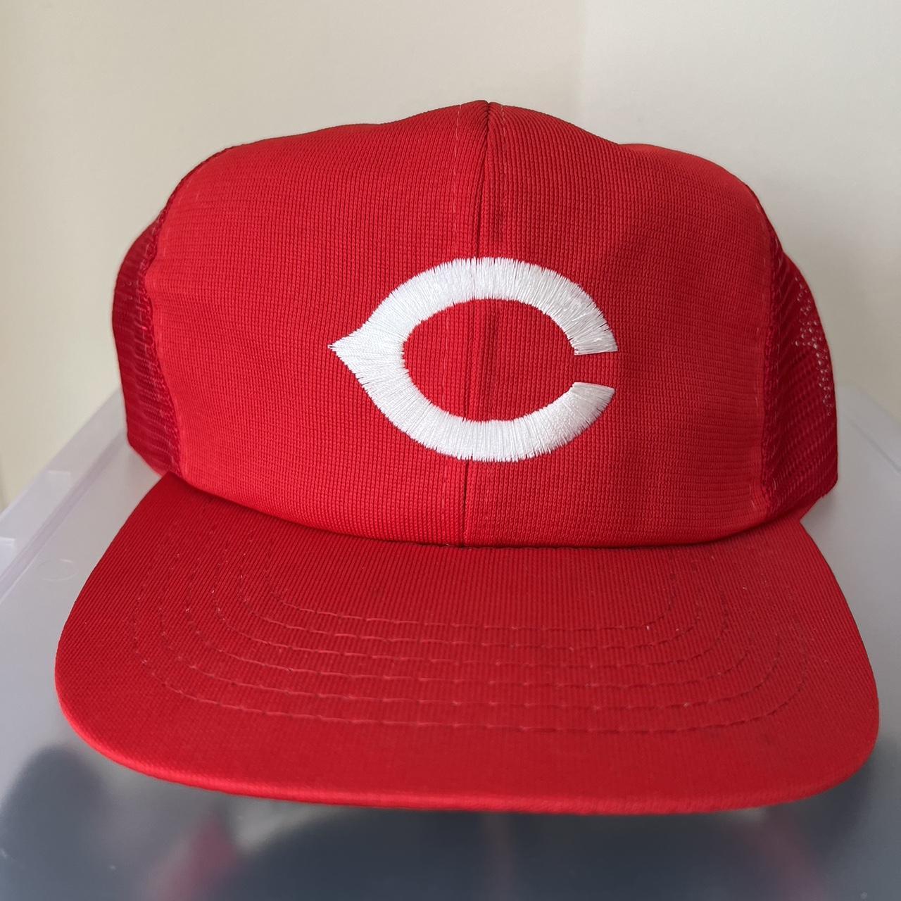 Cincinnati Reds vintage trucker mesh... - Depop