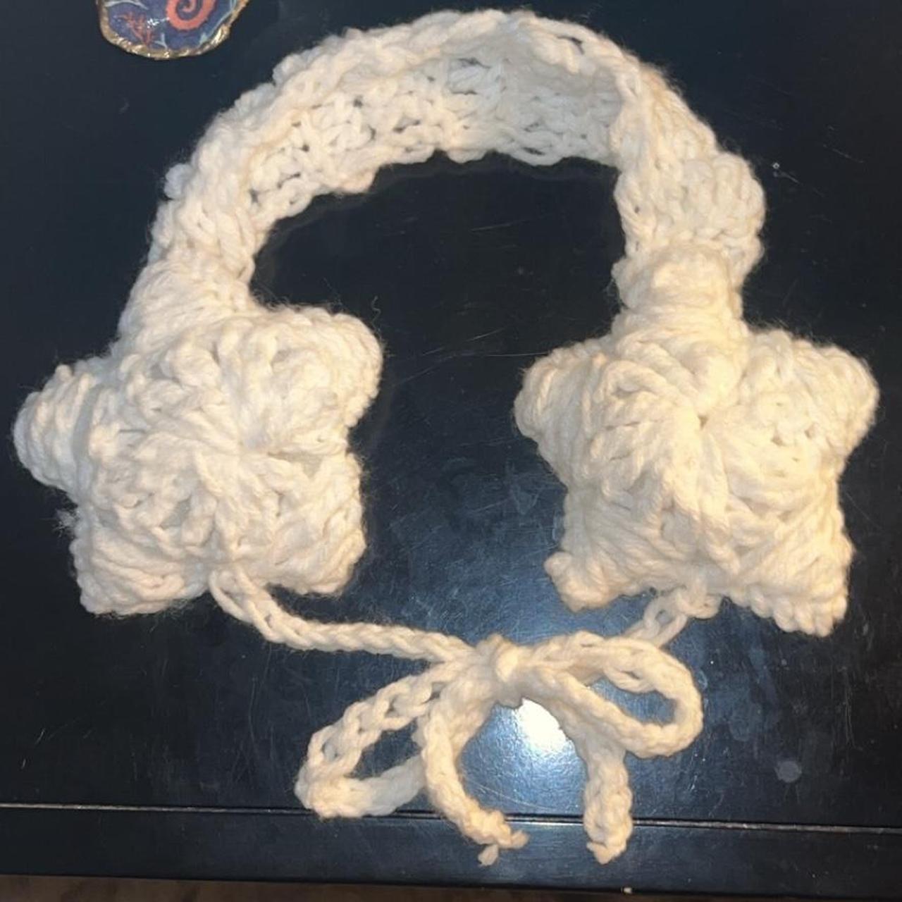 Crochet Scrunchies are hand made furry yarn. They - Depop