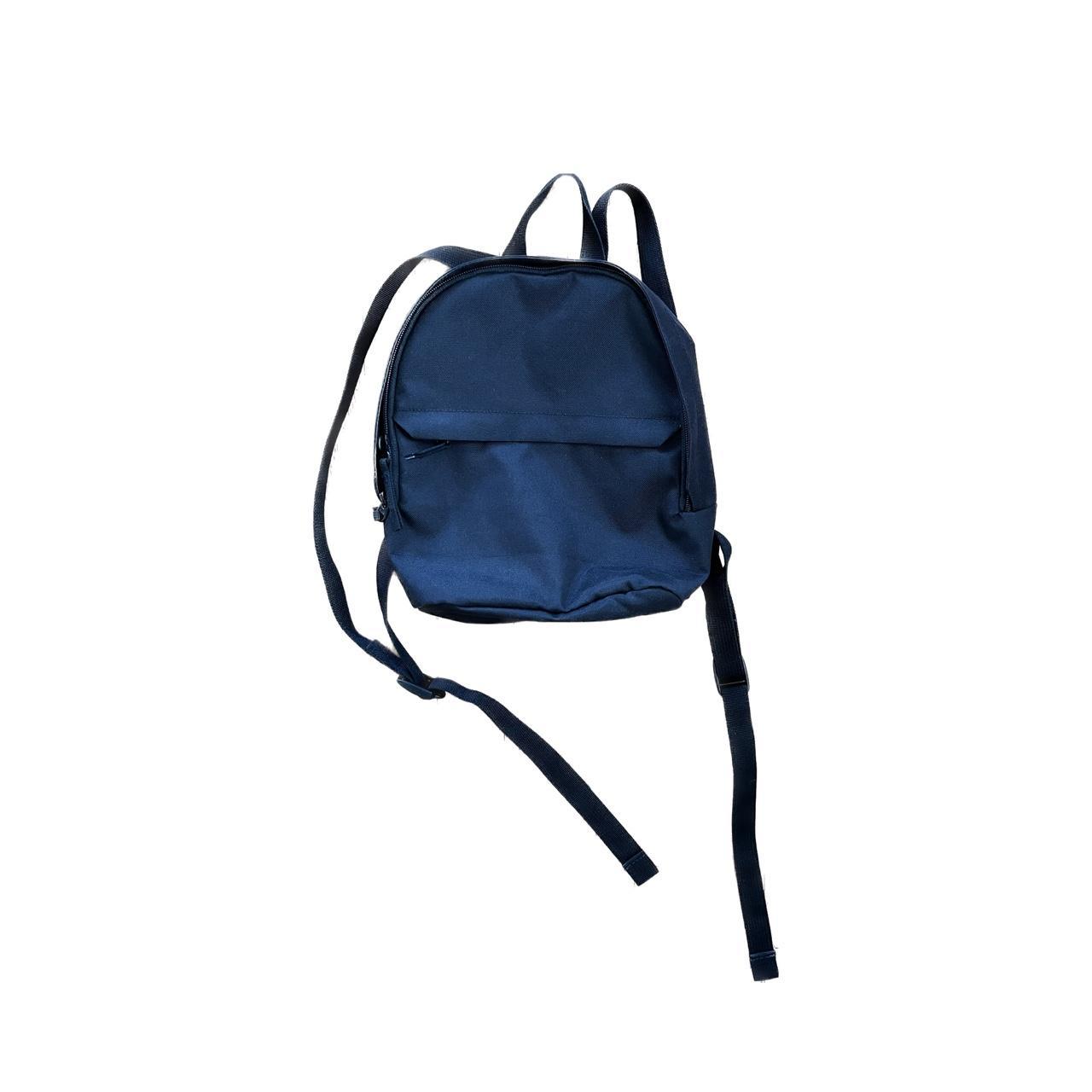 Muji mini black backpack Like new condition 9” l... Depop