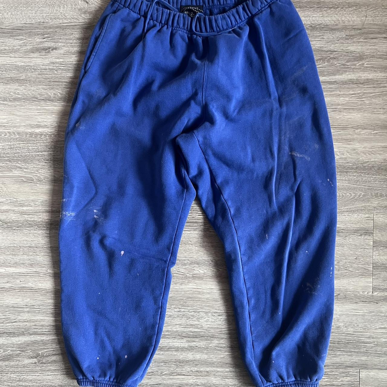 Lands End Blue Sweatpants Large. blue sweats Depop