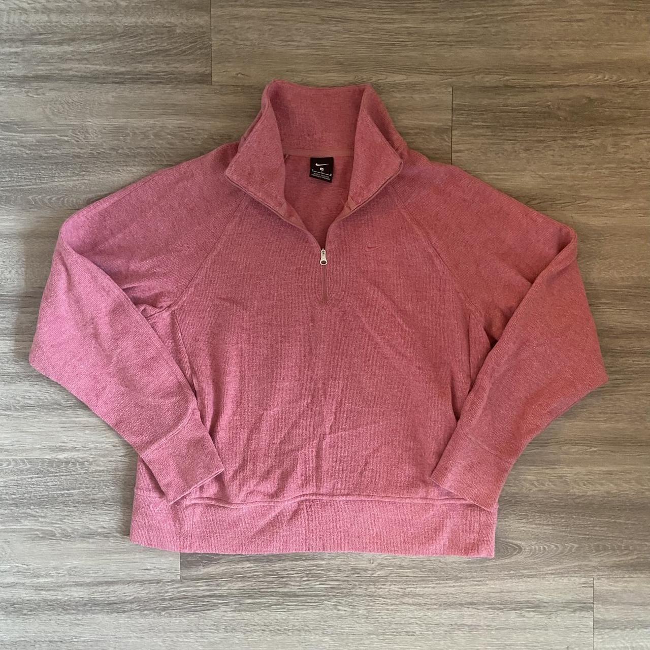 Pink nike quarter online zip