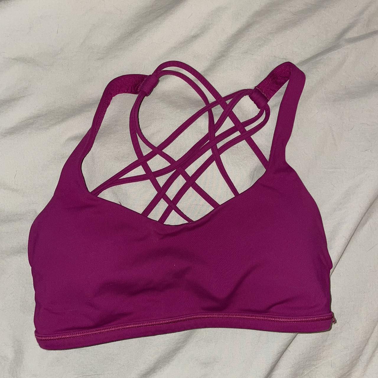 Lululemon Women's Pink Bra | Depop