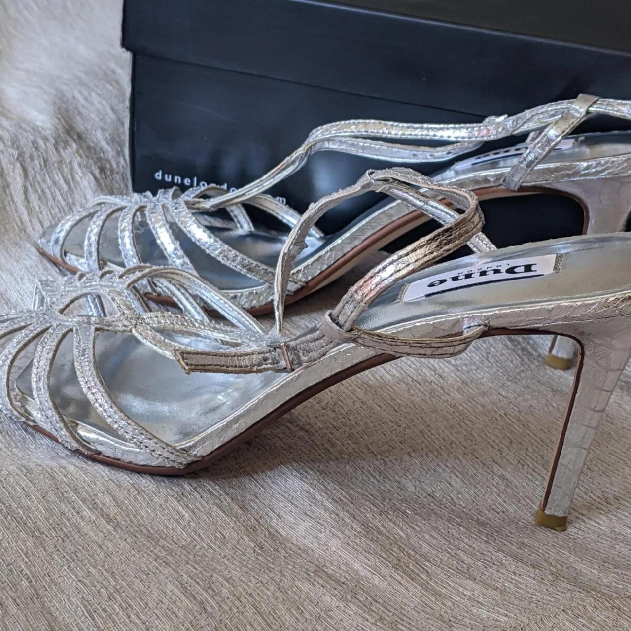 Dune silver heels online