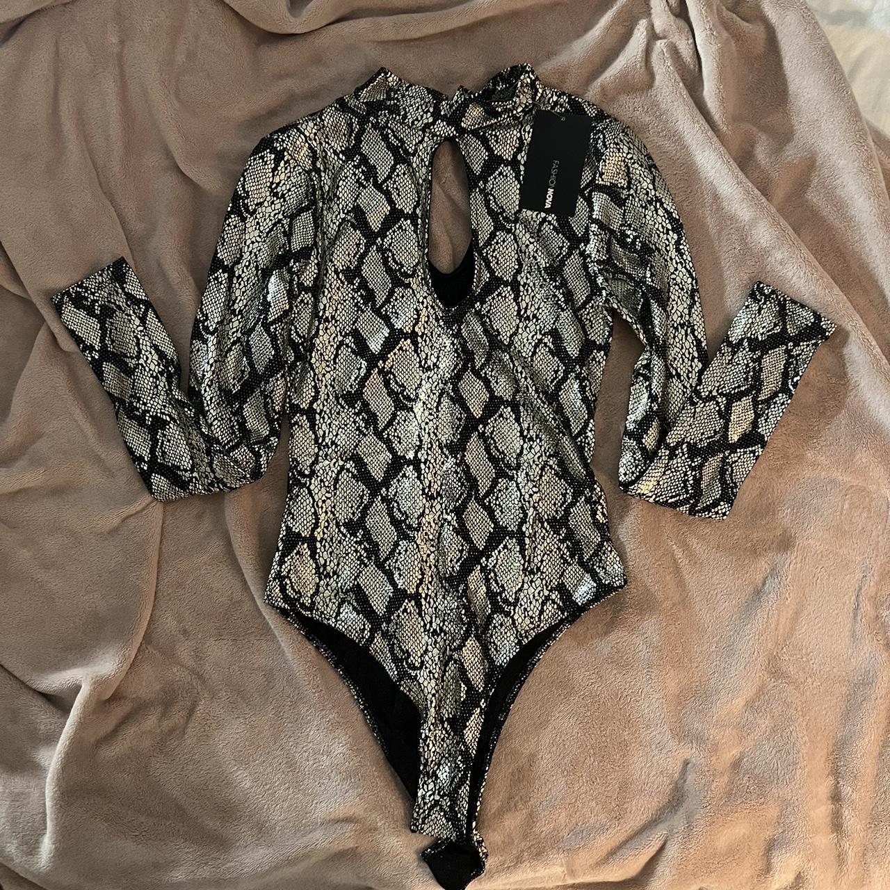 snakeskin nike bodysuit