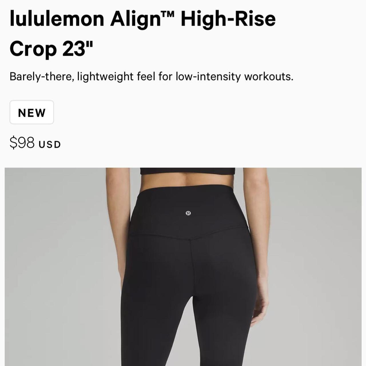 Lululemon Align high rise crop 23” leggings in - Depop
