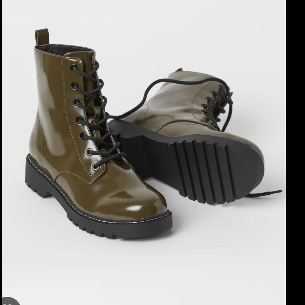 khaki green boots womens
