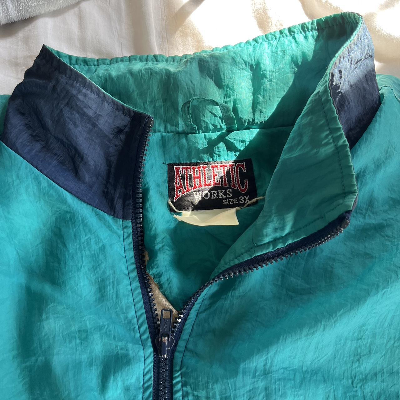 Vintage athletic works 80s style wind breaker 80s... - Depop